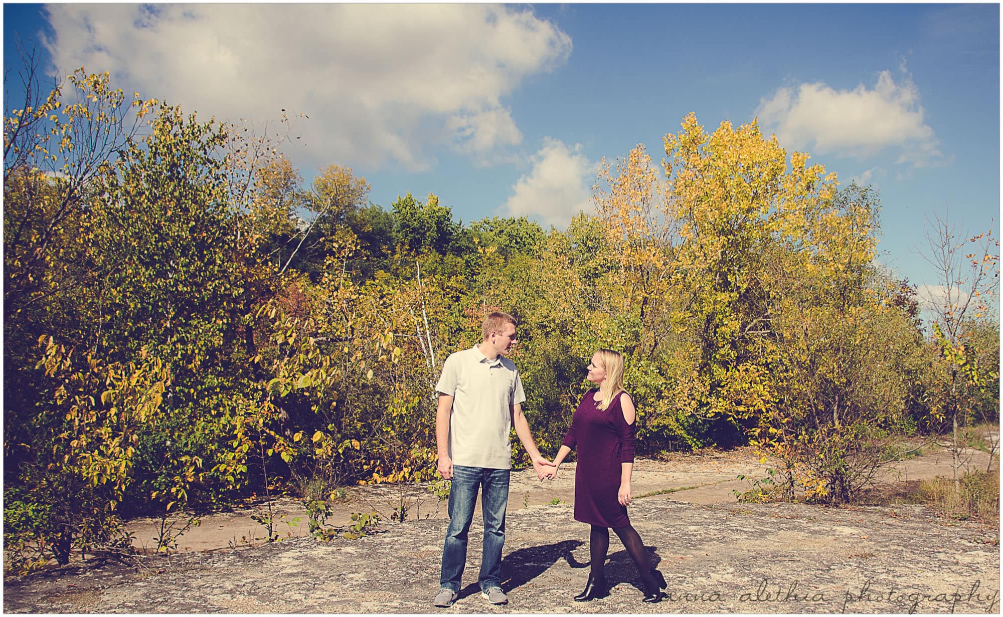 High Cliff State Park Sherwood WI Engagement Photos 
