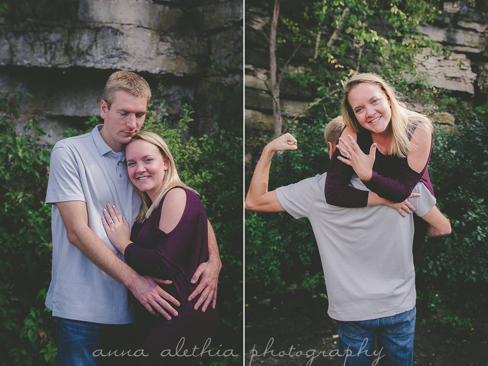 High Cliff State Park Sherwood WI Engagement Photos 