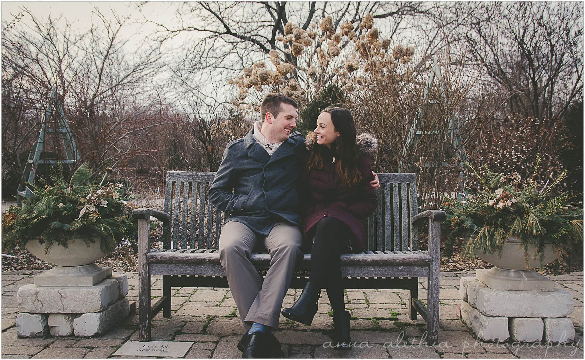 Engagement Photos at Olbrich Gardens Madison WI 