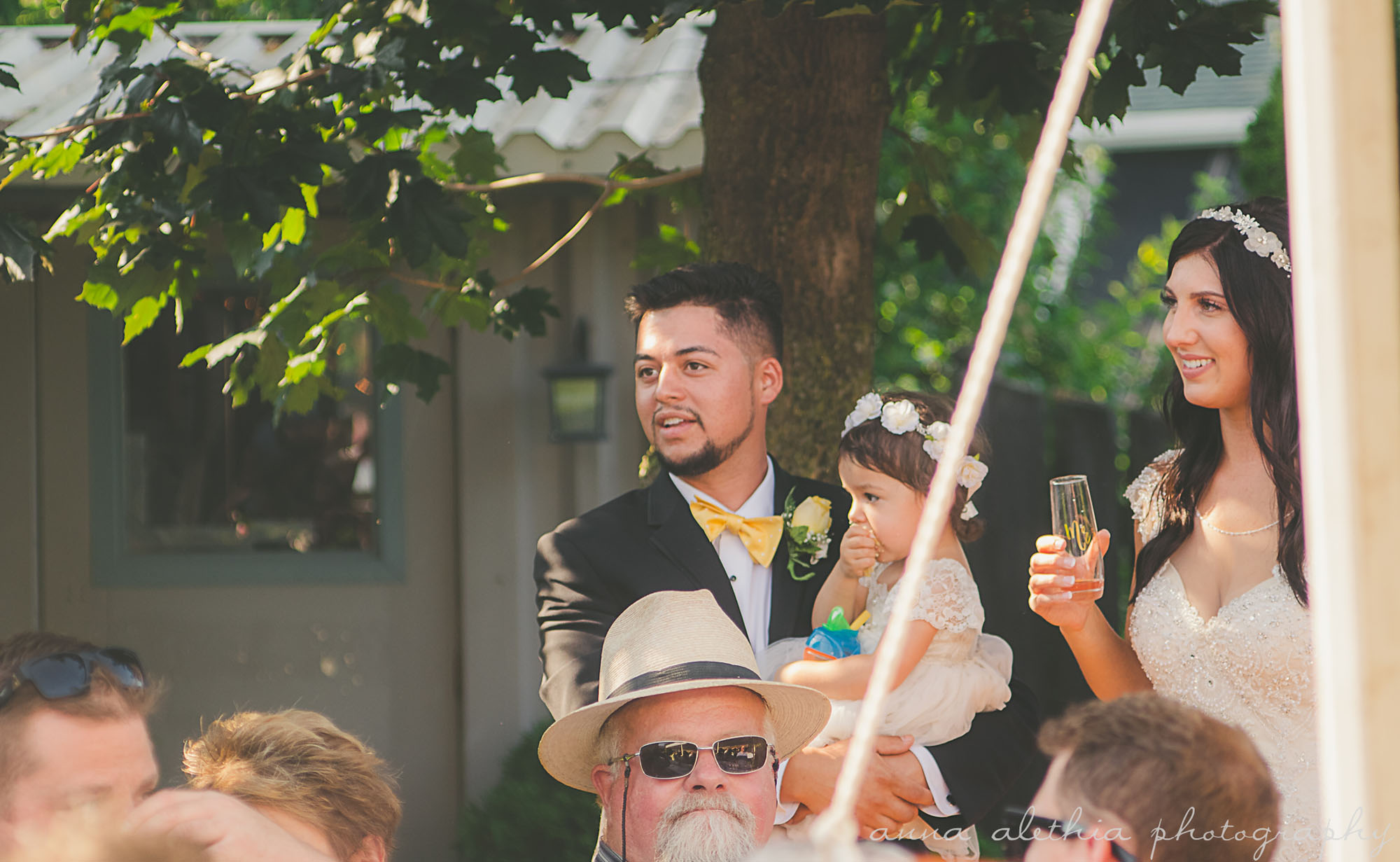 Oshkosh WI backyard wedding photos