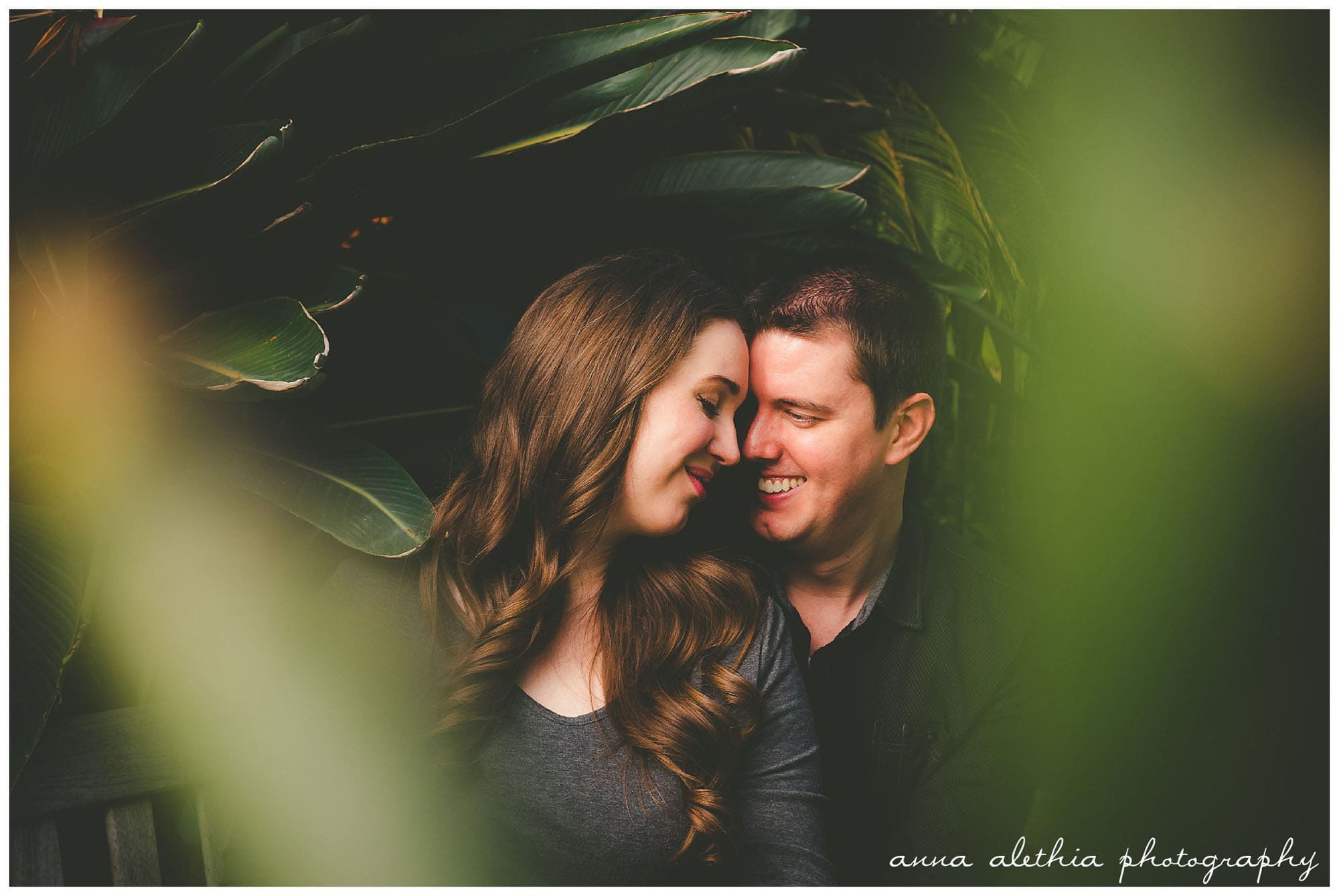 Luthy Botanical Gardens Peoria IL Engagement Photos