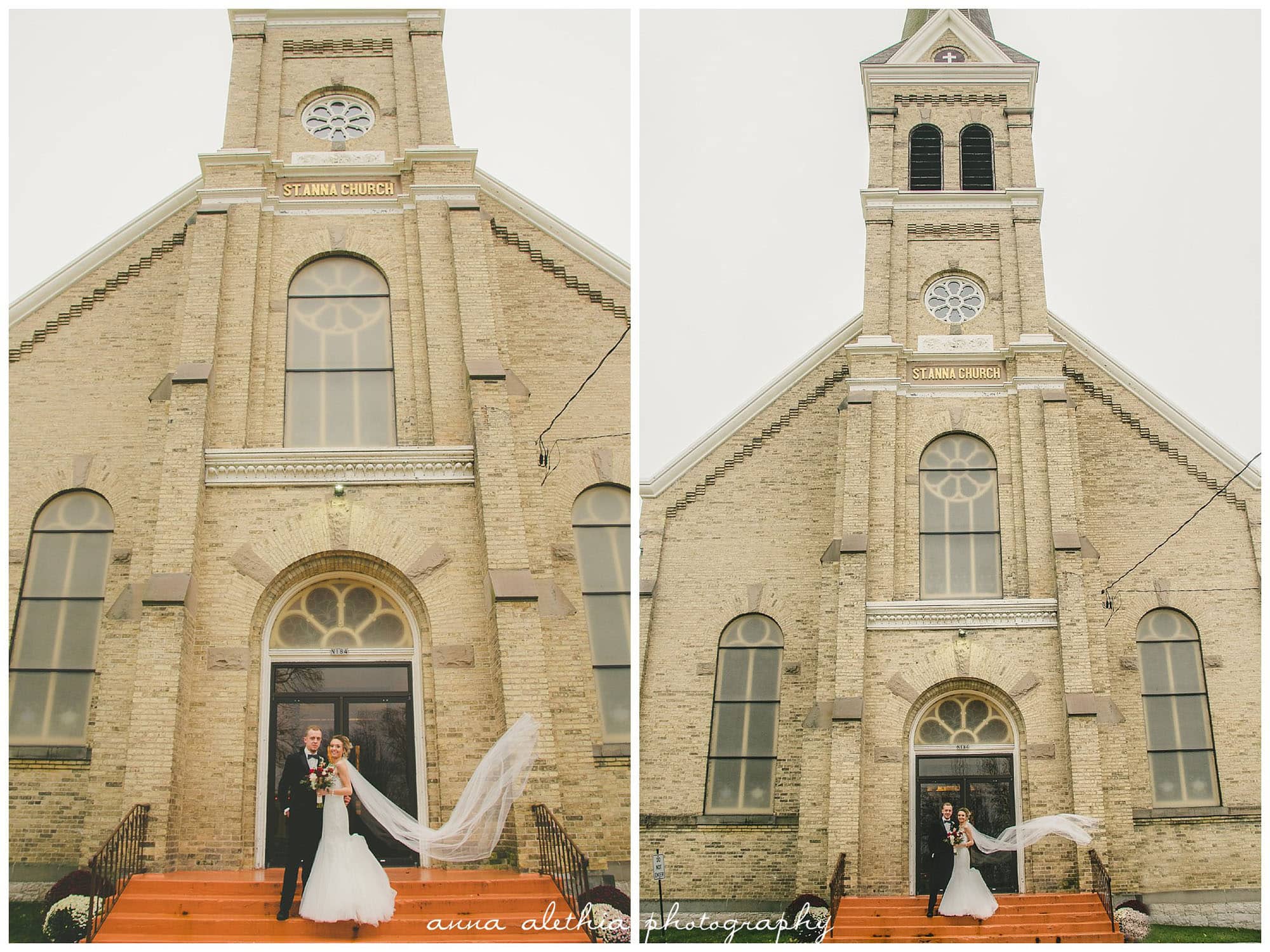 St Ann's Catholic Church New Holstein WI Wedding Photos