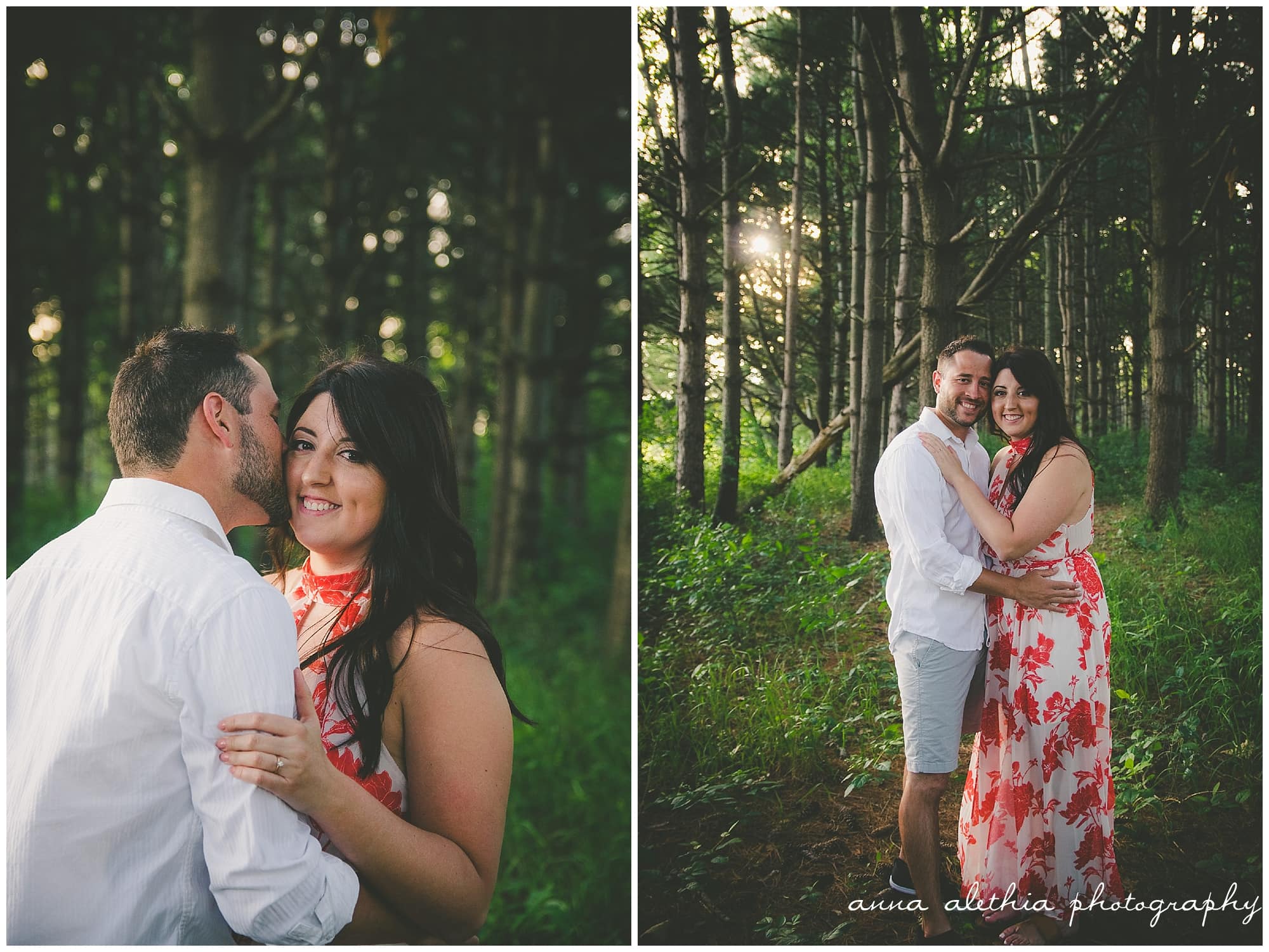 Engagement pics at Token Creek Park