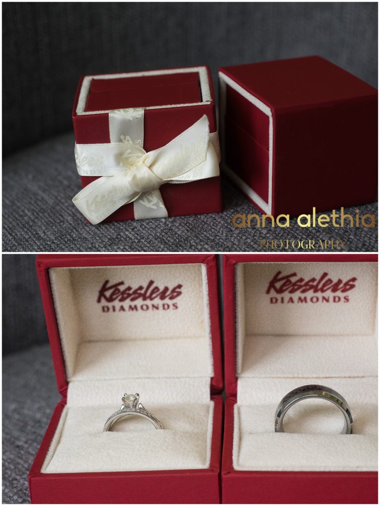 Kessler's rings at Farmin bettys columbus wi wedding